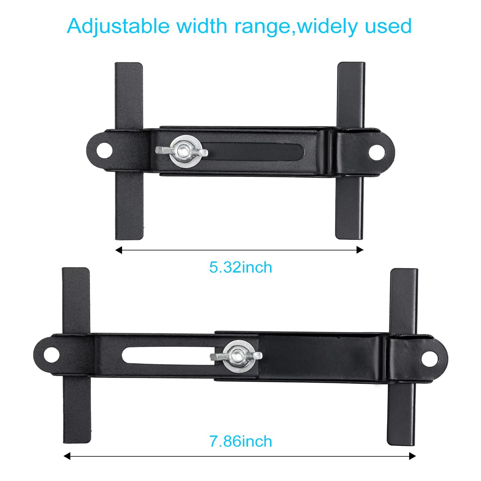 Aoerzn Premium Adjustable Battery Hold Down for Tray, Universal Adjustable Battery Crossbar with J Bolt, fit for SUV Car, Good Contact, Corrosion Resistance (11inches / 27cm bolts)