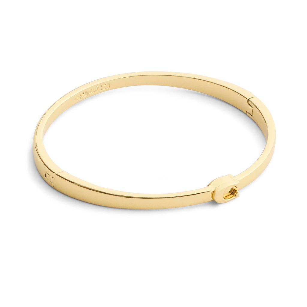 COACH Jewelry Women's Signature C Bangle Bracelet