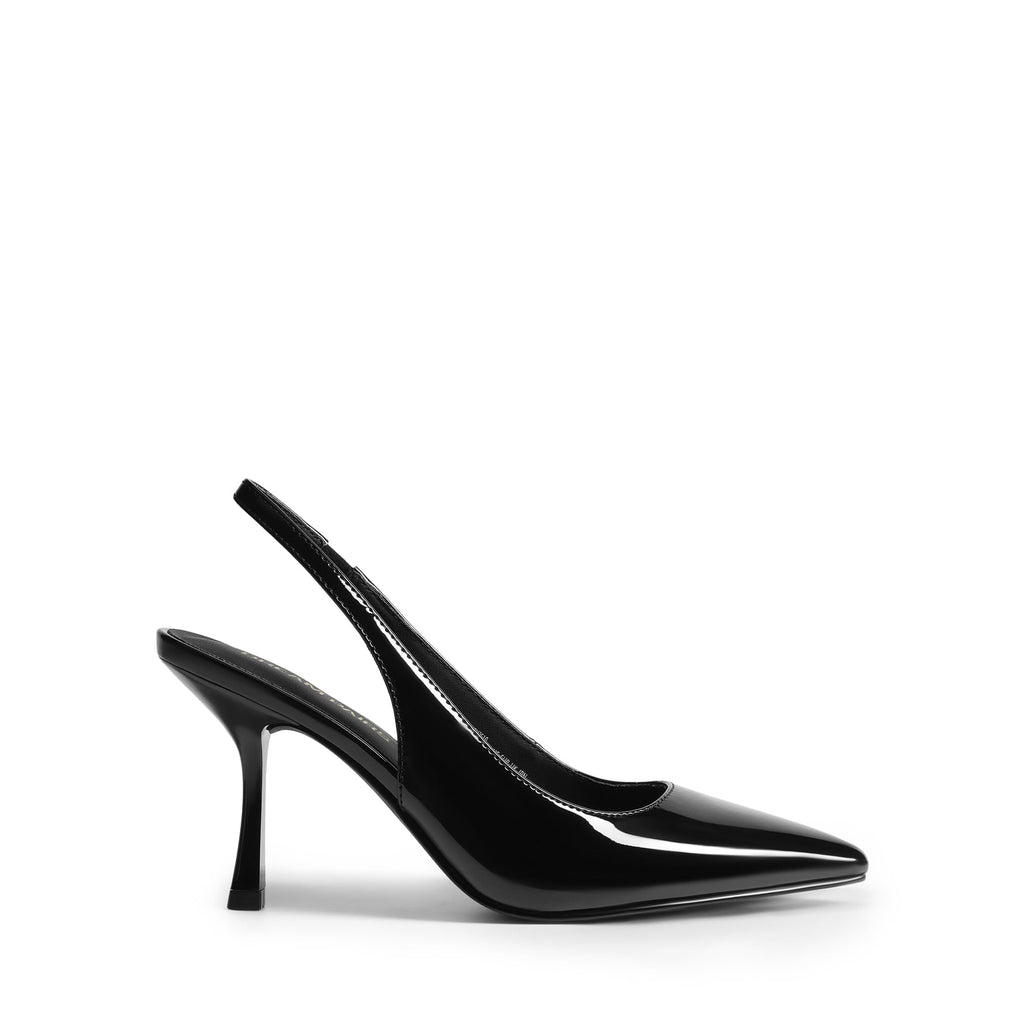 DREAM PAIRS Women's Heels Slingback Stiletto Pumps Shoes Pointed Closed Toe Kitten Heels Dress Bridal Elegant Wedding Sexy Party,Size 9,Black-Pat,DWUMPU2510