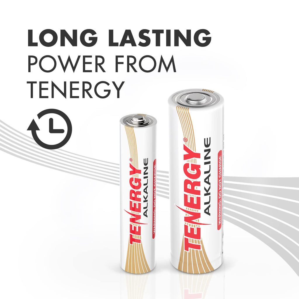 Tenergy 100 Pack Alkaline AA Batteries and 100 Pack AAA Alkaline Batteries, AA and AAA Batteries for Household Electronics