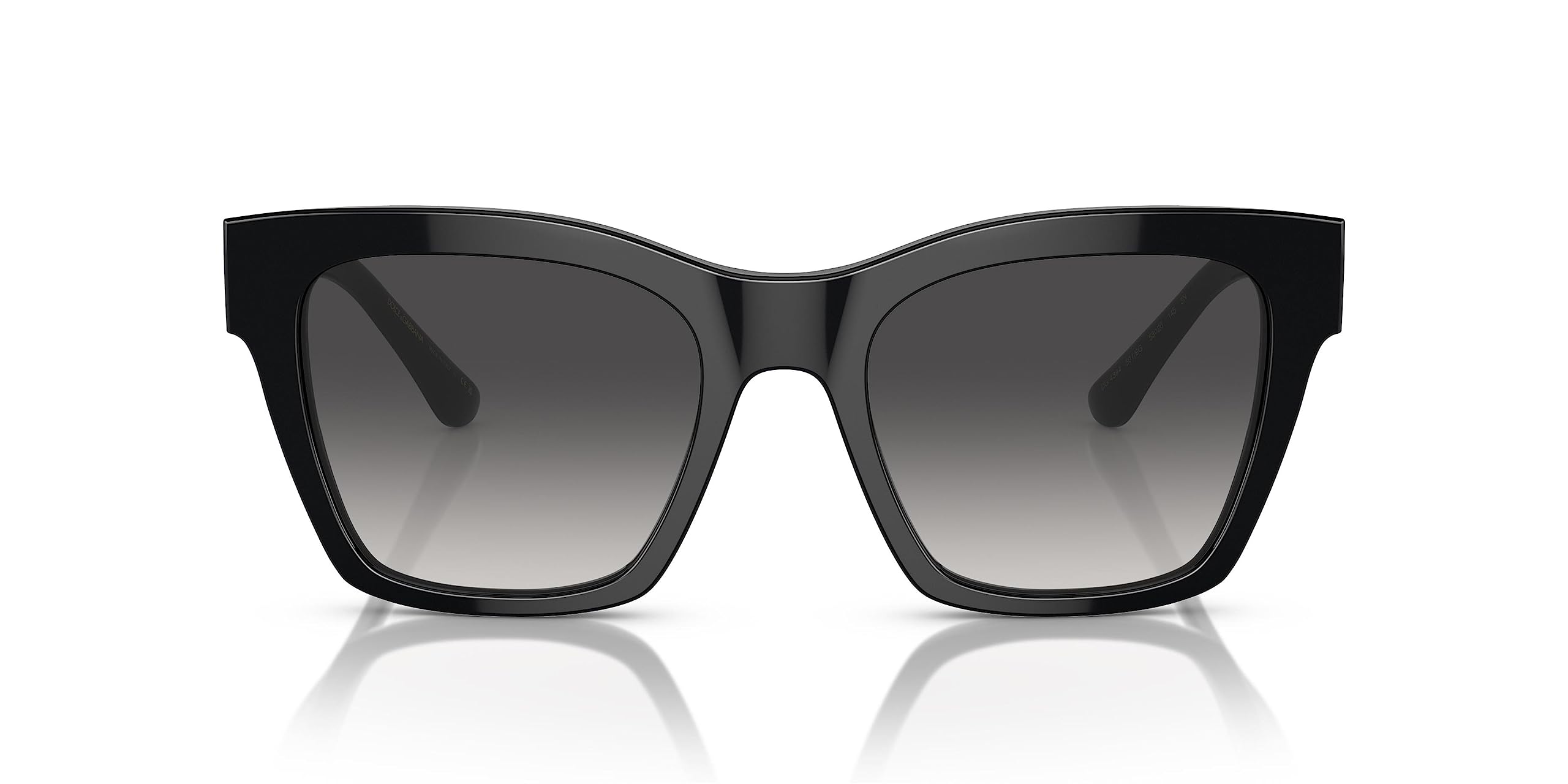 Dolce & Gabbana Womens DG4384 Black/Grey Gradient One Size One Size
