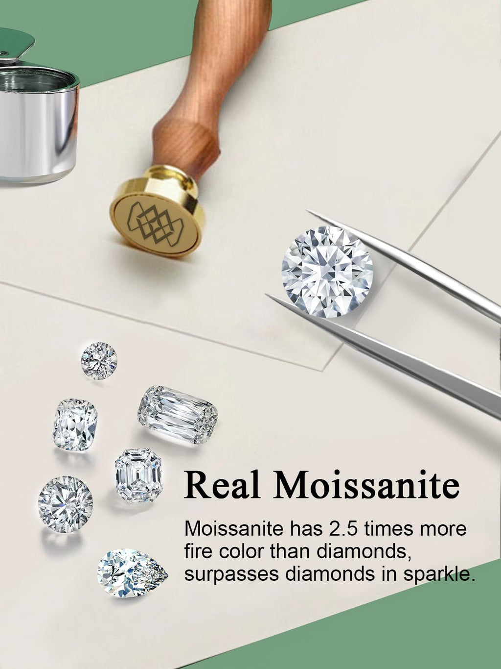 Moissanite Flower Pendant Necklace for Women Sterling Silver Simple Floral Simple Gold Necklace