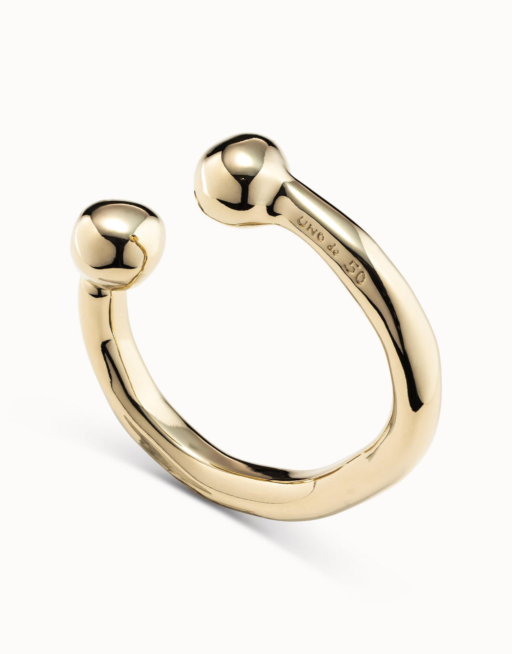 Uno de 50 ZEN Bracelet 18K Gold-Plated, Rigid, Handcrafted in Spain
