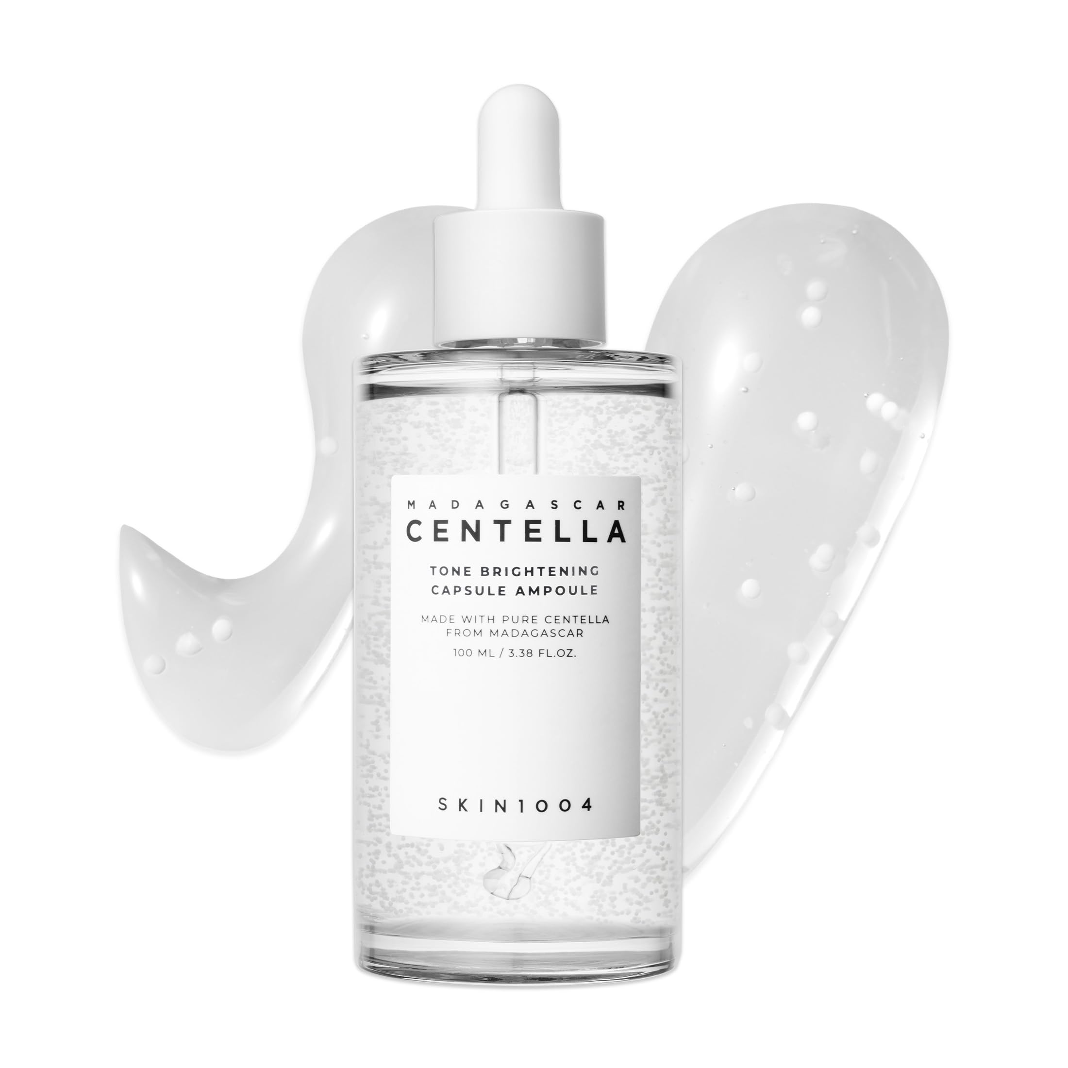 SKIN1004 Tone Glowing Capsule Ampoule 3.38fl.oz,100ml, Niacinamide & Tranexamic Acid Serum, Korean Face Ampoule with Madagascar Centella, Radiant and Healthy Looking Skin Tone, Korean Skin Care