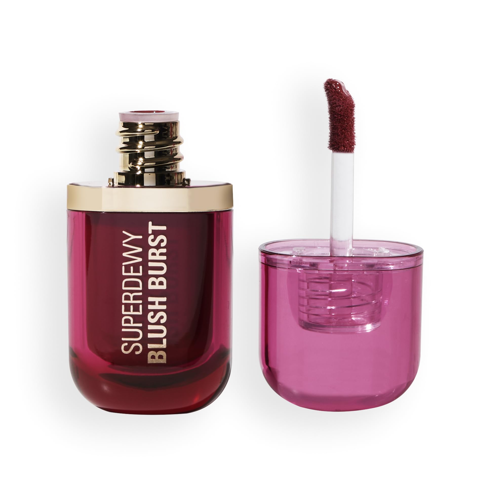 Revolution Beauty London, Superdewy Liquid Blush Burst, Buildable Color for Cheek, Serum Formula with Peptides & Hyaluronic Acid, Vegan & Cruelty-Free, Very Cherry Berry, 0.14 oz
