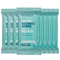 Extra Large Bath Wipes for Adults No Rinse - 80 Disposable Body Cleansing Cloths for Men, Women & Elderly - Great for Gym, Camping, Post Surgery
