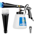Car Cleaning Gun,High-Pressure Air Blow Gun,Air Cleaning Gun,Air Blow Gun with 2 Set Nozzles &1L Liquid Bottle,Works with Air Compressor,Pro Auto Detailing Tool for Deep Cleaning Interiors & Exteriors