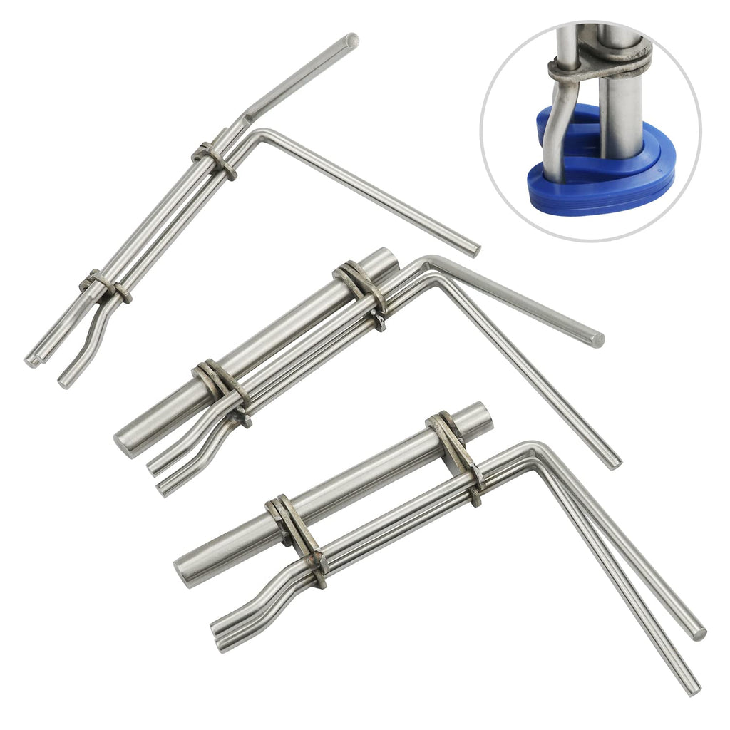 Mejiao Hydraulic Cylinder Piston Rod Seal Installation Tool, for U-Cup Seal Installer - 3 PCS （S/M/L）
