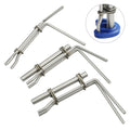 Mejiao Hydraulic Cylinder Piston Rod Seal Installation Tool, for U-Cup Seal Installer - 3 PCS （S/M/L）