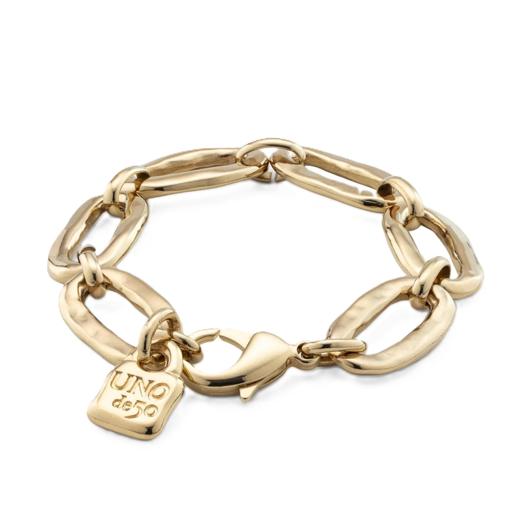 Uno de 50 AWESOME Link Bracelet 18K Gold-Plated
