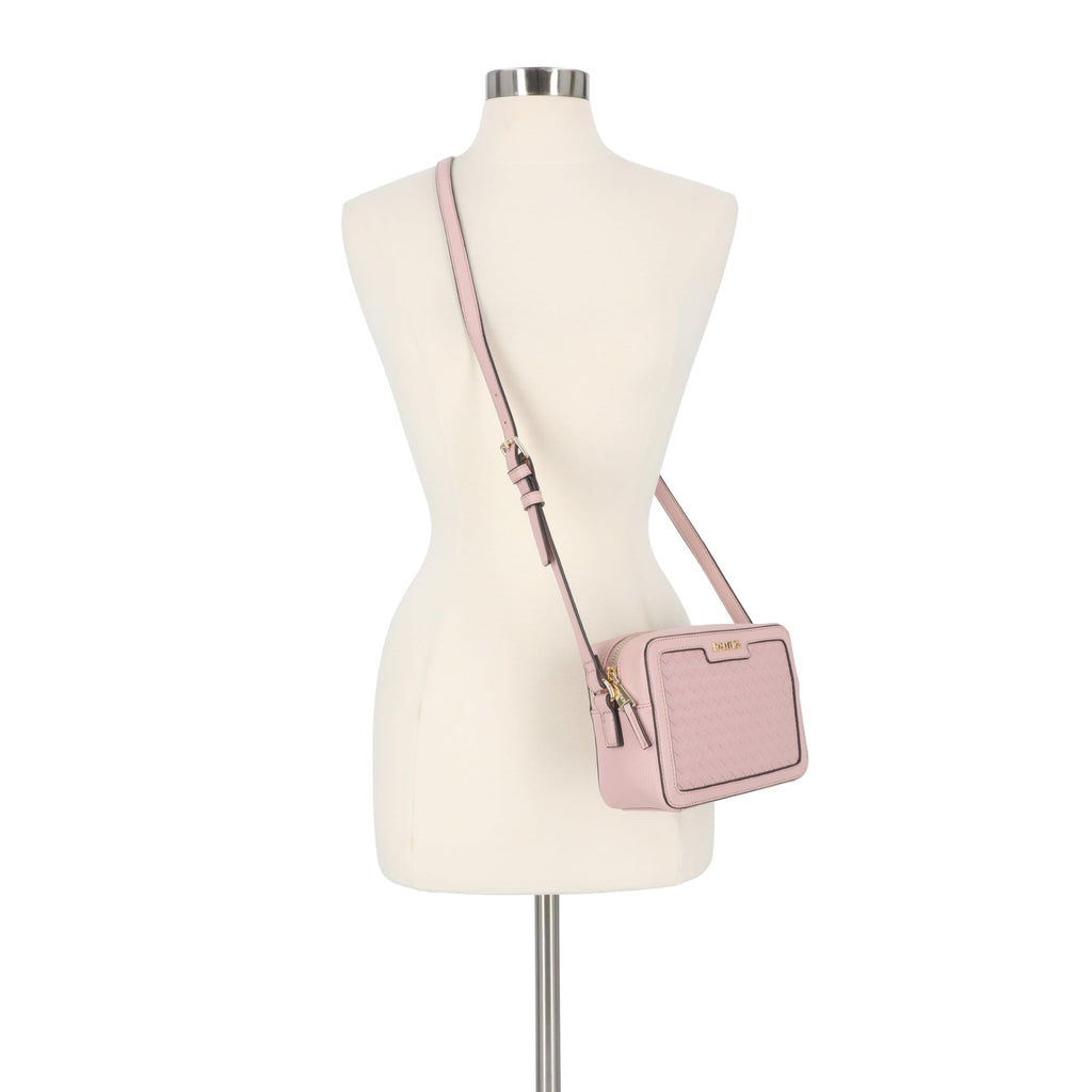 Nautica Women's Candid Camera Adjustable Crossbody Bag in Blush (Woven)