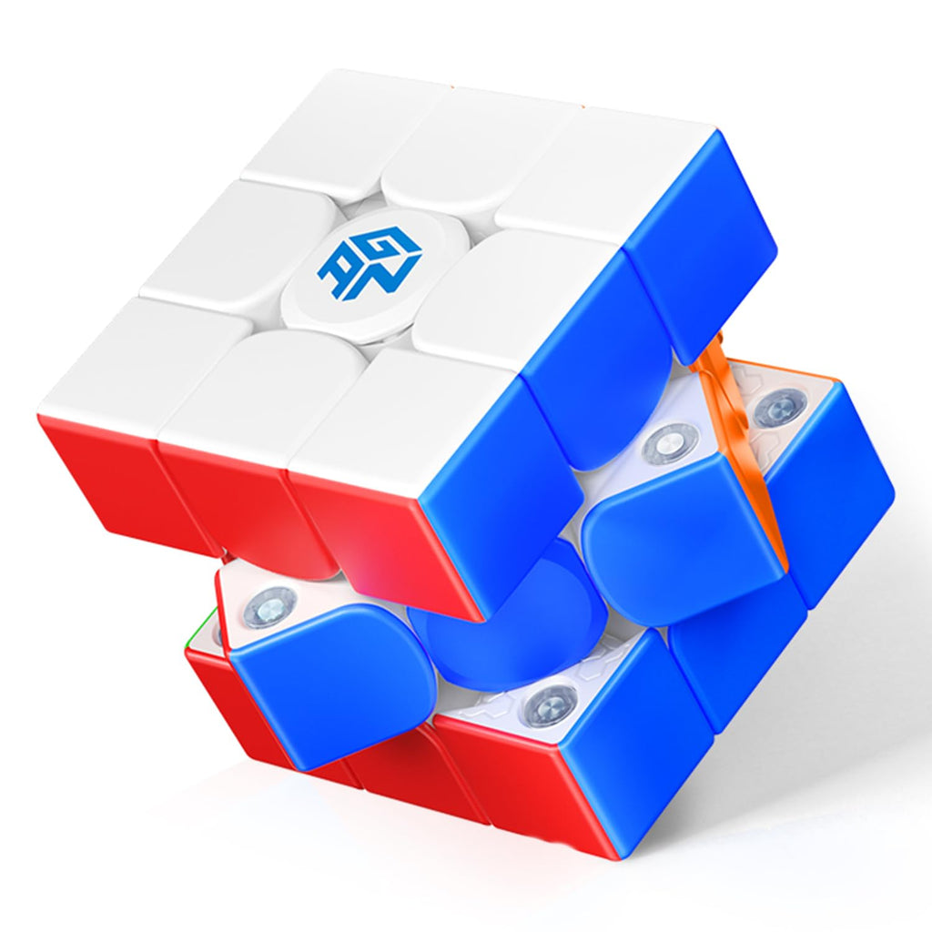 GAN 356 ME, Speed Cube 3x3 Magnetic Puzzle Toy with 48 Magnets GES Pro+ Customized 12 Tension Settings, Ideal for Children Kids Adults, GAN 356 M Upgraded Version, Frosted Version