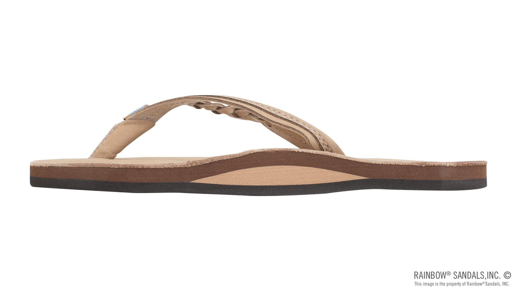 Rainbow Sandals Women's Flirty Braidy Sierra Brown Sandal Ladies Large (7.5-8.5 Women US)