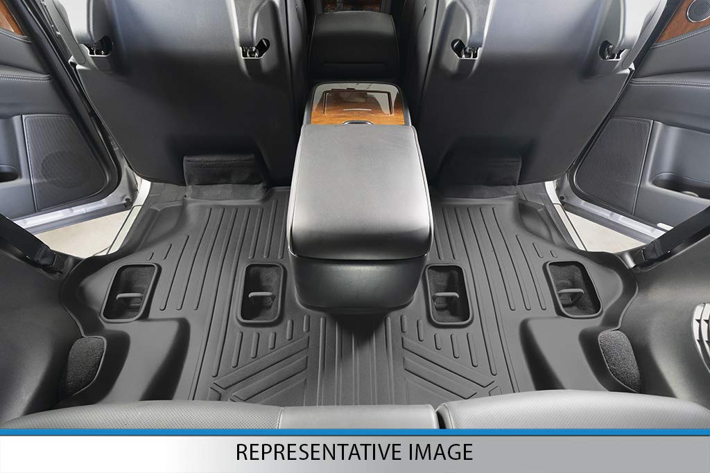 MAXLINER Custom Fit Floor Mats 3 Row Liner Set Compatible with 2007-2014 Chevrolet Suburban