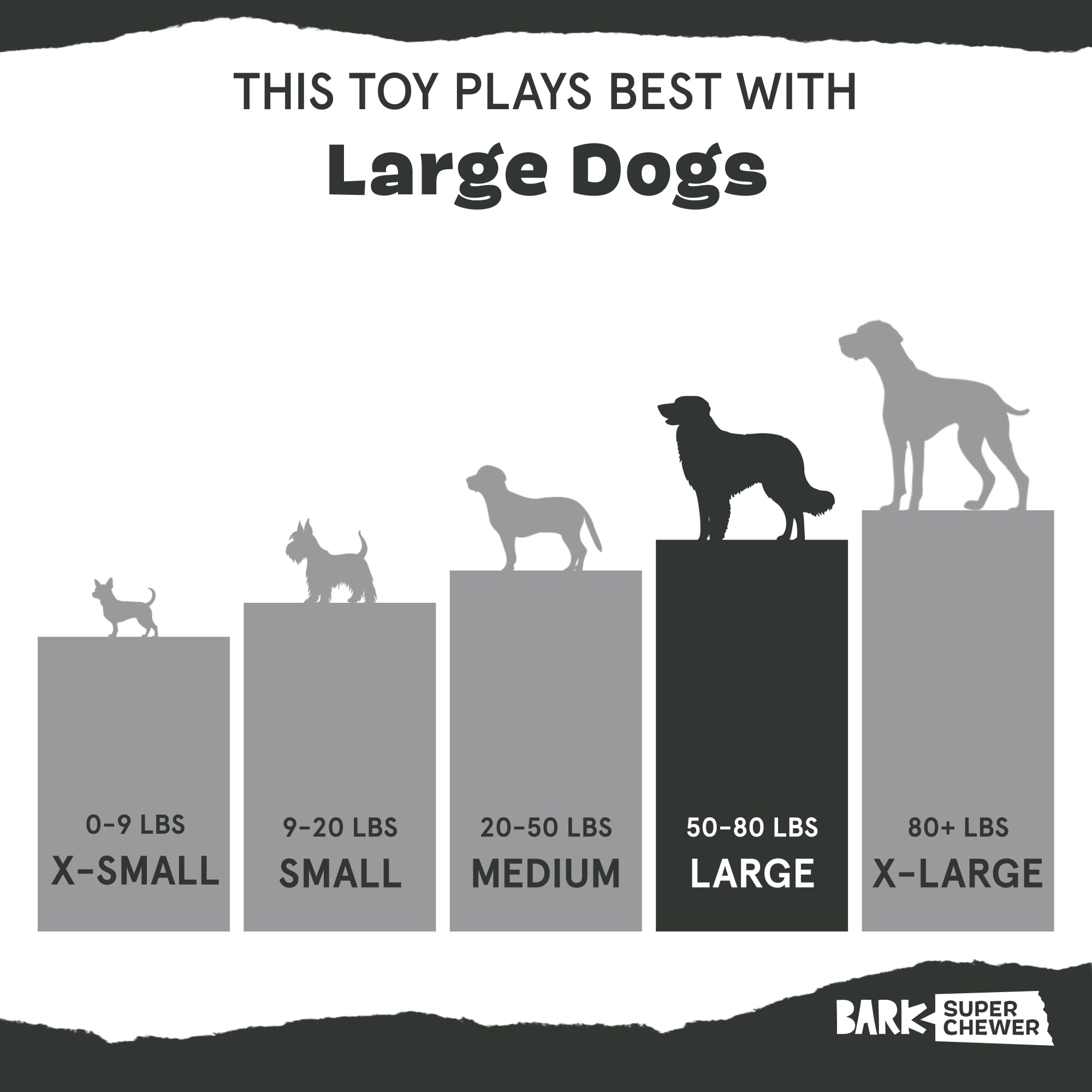 Barkbox Tug Tied Toad Dog Toy for Tough Chewers – Durable Rubber Design, Perfect for Tug-of-War