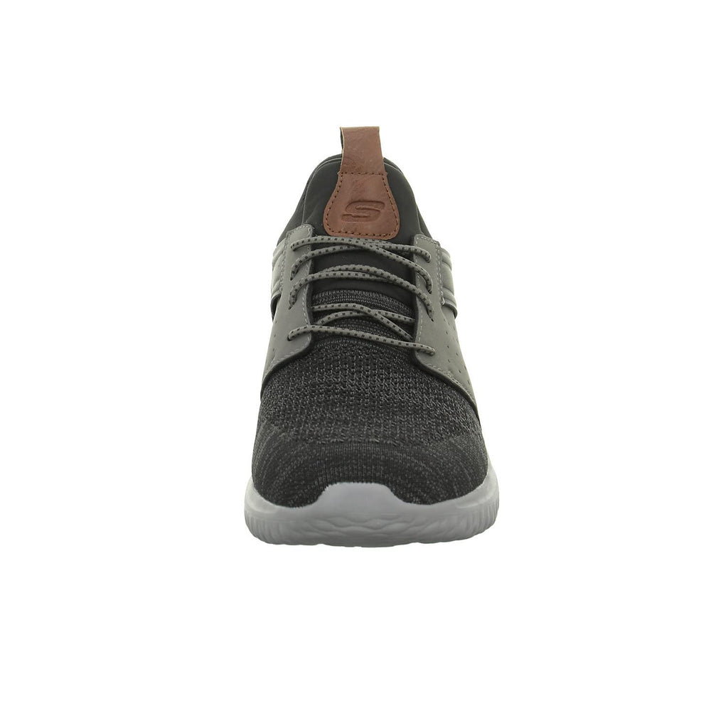 Skechers Men's Delson 3.0, Black/Grey, 13