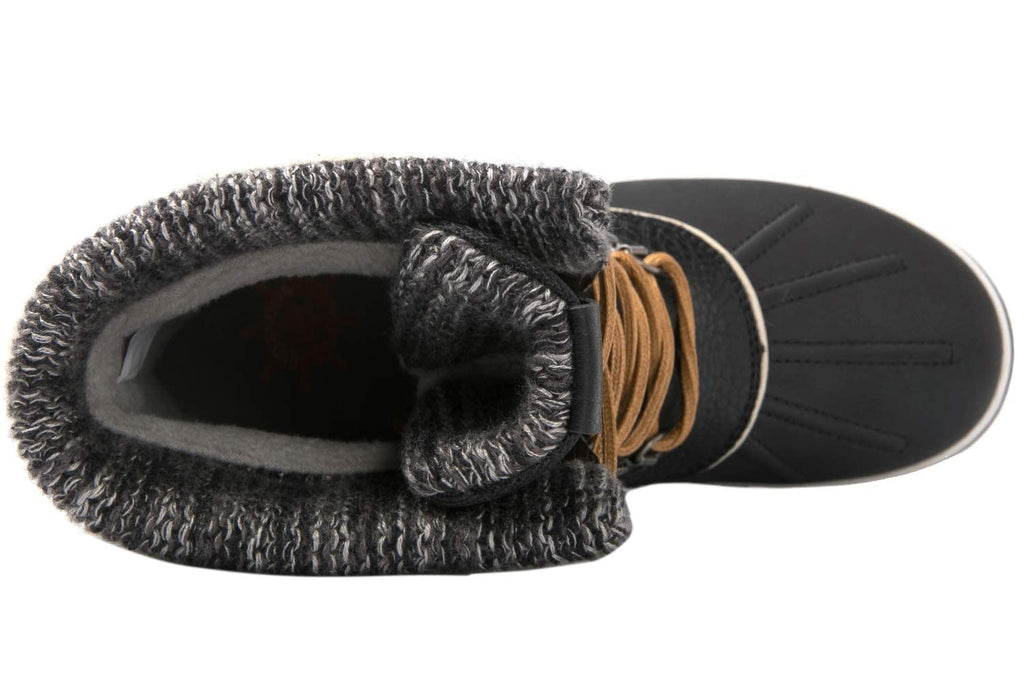 GLOBALWIN Snow Boots For Women Black Women's Winter Boots 7M