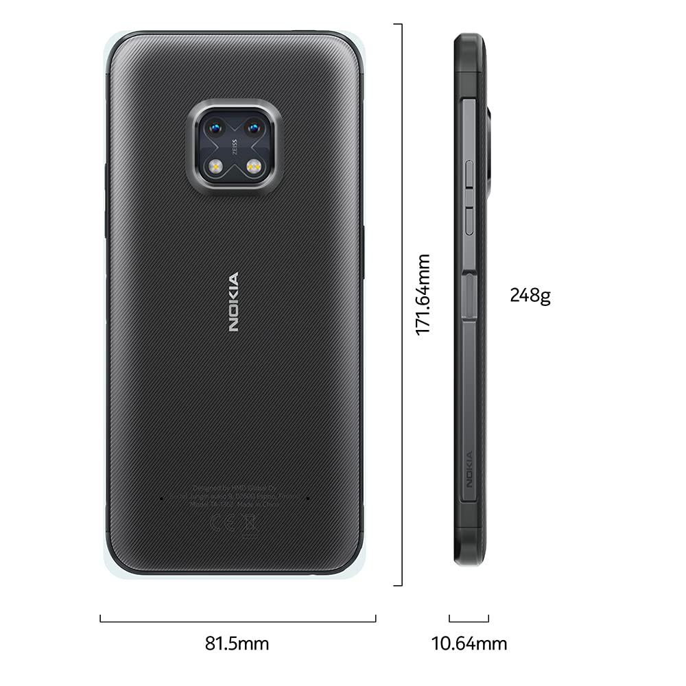 Nokia XR20 5G | Android 11 | Unlocked Smartphone | Dual SIM | 6/128GB | 6.67-Inch Screen | 48MP Dual Camera | Charcoal