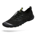 Mishansha Water Shoes for Women Men, Quick-Dry Barefoot Swim Shoes with Drainage Holes, Lightweight Aqua Shoe for Beach Pool River Boating Yoga Walking 12.5 Women/11 Men Smoky Black