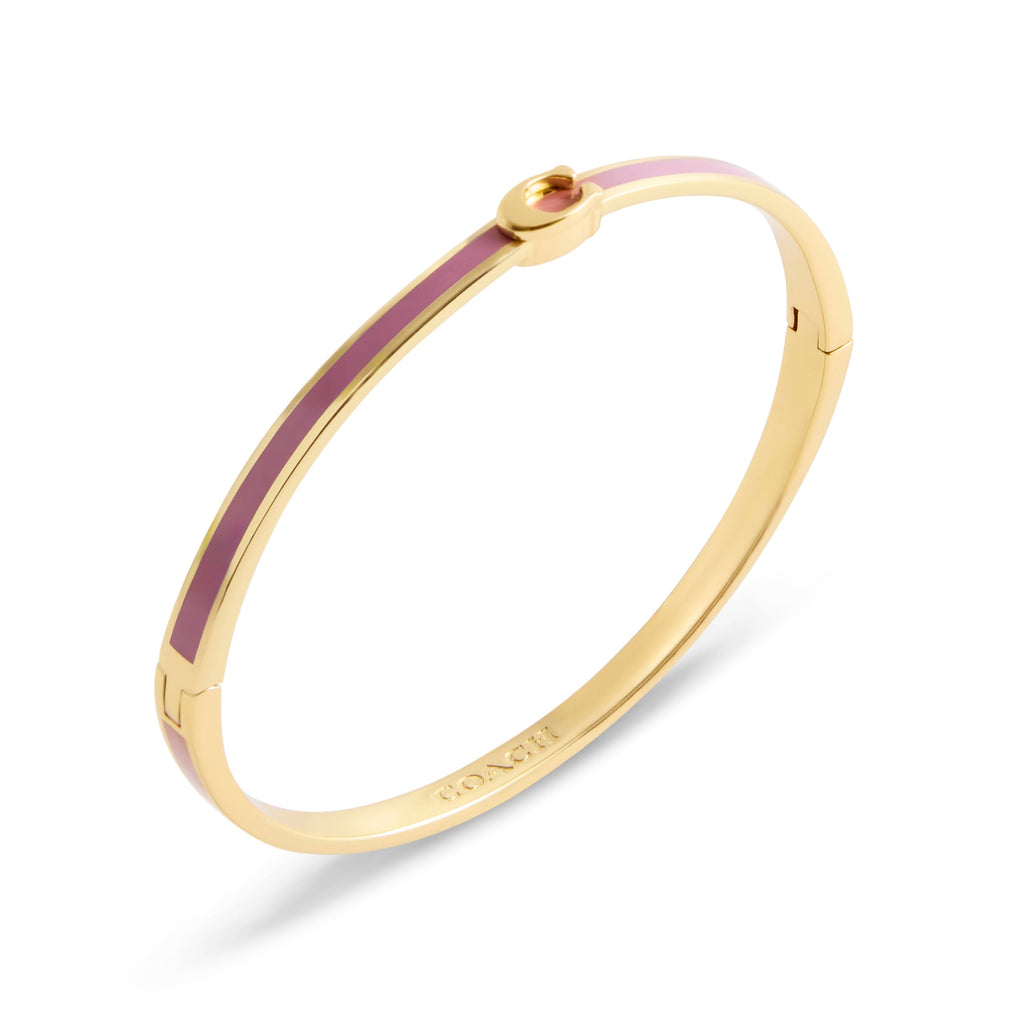 COACH Jewelry Women's Signature C Enamel Bangle Bracelet
