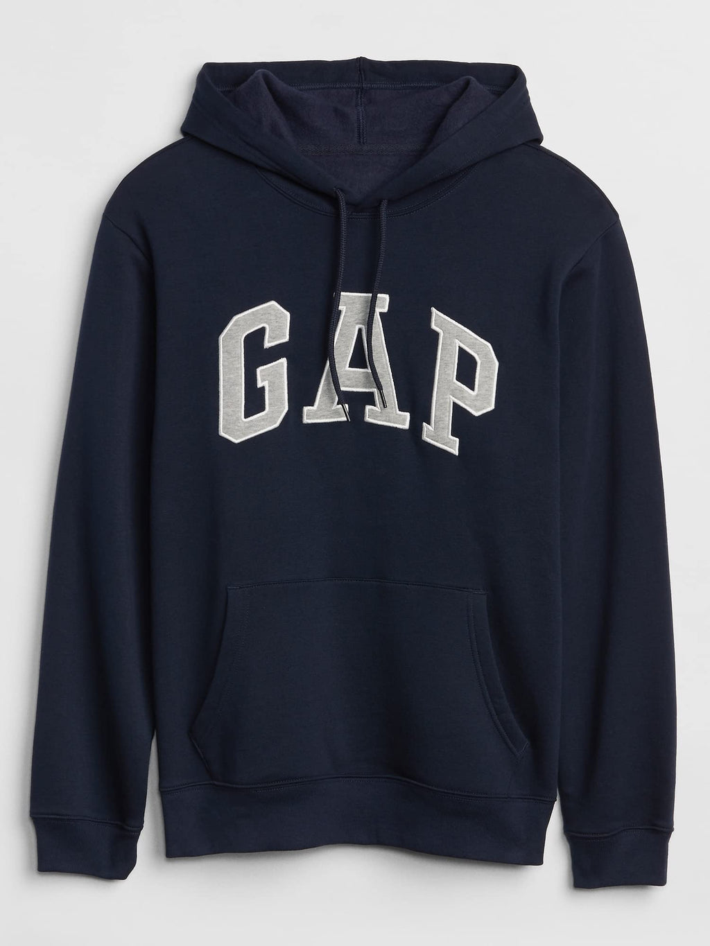 GAP mens Logo Fleece Hoodie Sweatshirt, Tapestry Navy, Large US