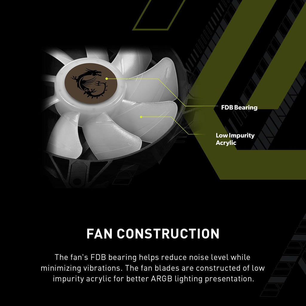 MSI MAG CoreLiquid E360 White - AIO ARGB CPU Liquid Cooler - Rotating Cap Design - 360mm Radiator - Triple 120mm ARGB PWM Fans - LGA 1700/1851 / AM5/AM4 Compatible