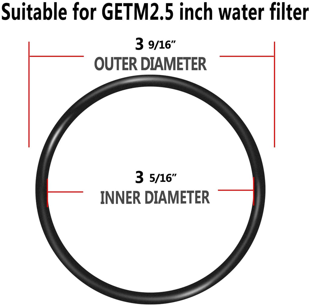 O-Rings for GE TM 2.5 Inch Water Filters Compatible with GXWH20F/ GXRM10/ GX1S01R (6 PCS)