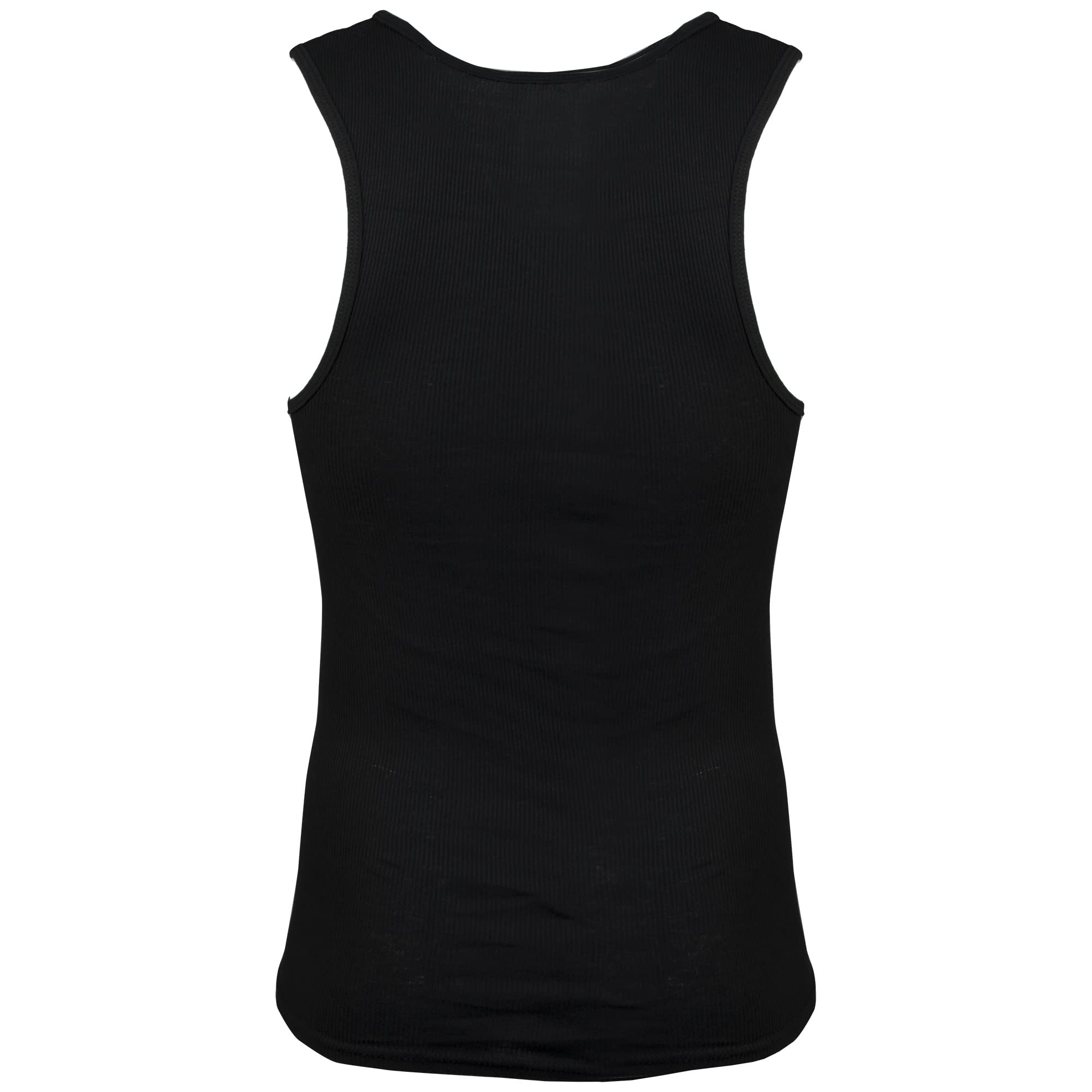 Gildan Men's A-Shirt Tanks, Multipack, Style G1104, Black (6-Pack), Large