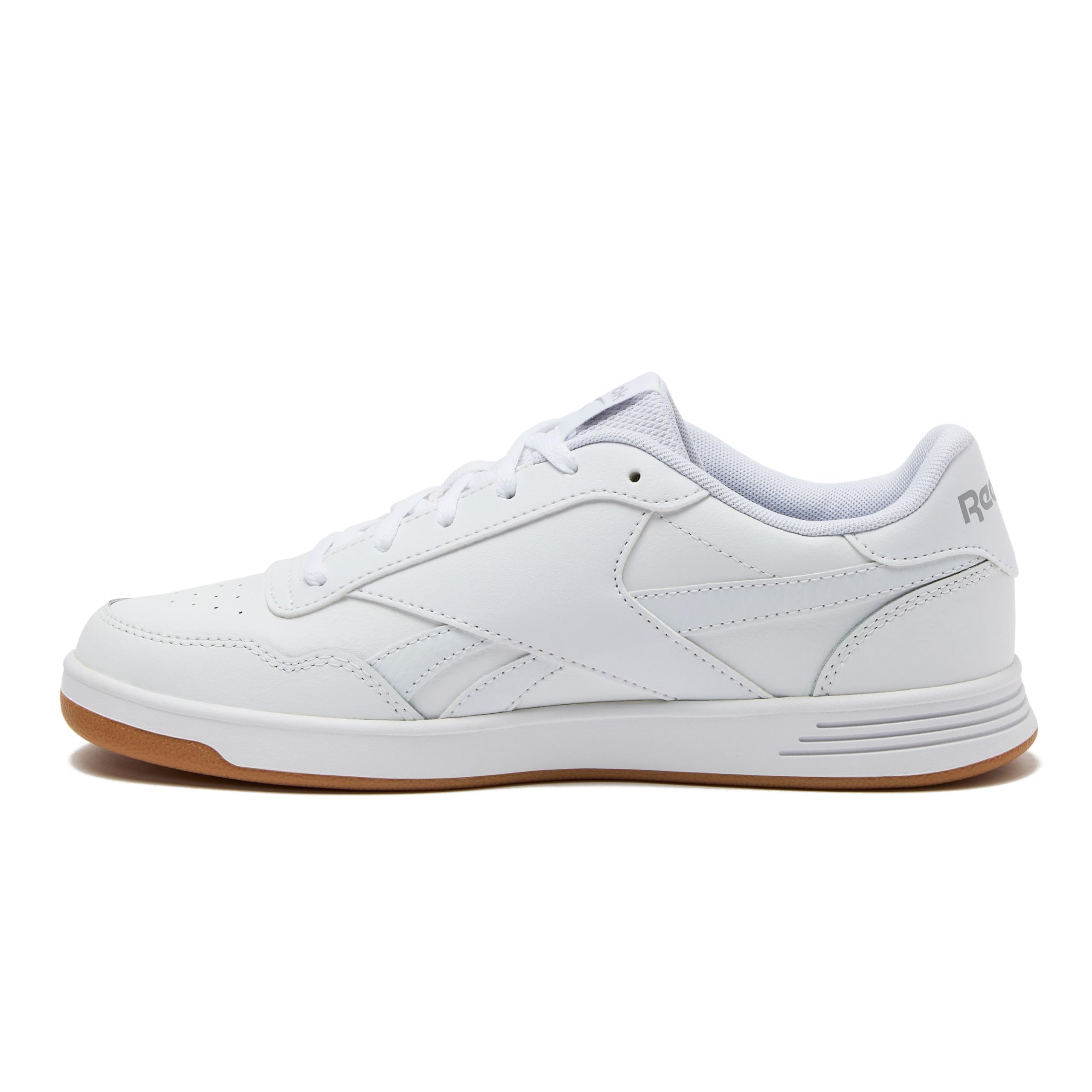 Reebok Court Advance Womens Sneakers - Casual Fashion White Sneakers for Women, Tennis Women's Shoes Size 5 to 11, FFP- Footwear White/Cold Grey 2/Reebok Gum, 6