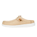 HEYDUDE Men's Wally Slip Stretch Canvas Loafer Tan/White