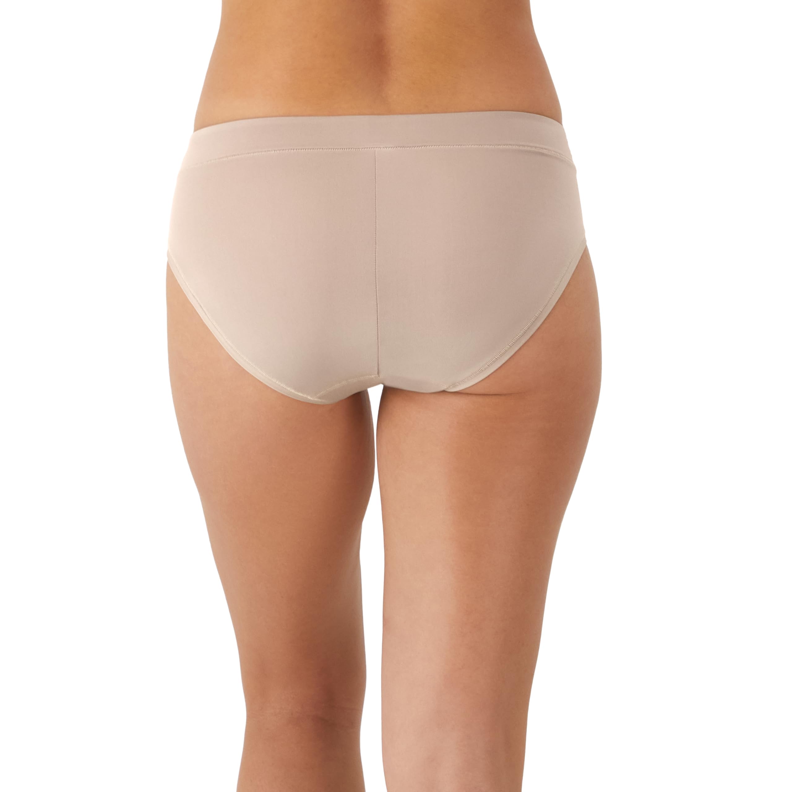 Maidenform Women's Microfiber Underwear, Rise Tailored High Leg Panties, 3-Pack, Almond/Evening Blush/Pretty Blush