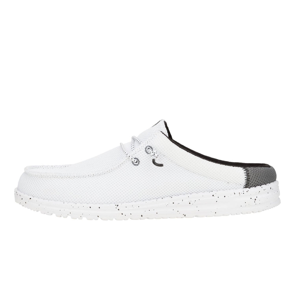 HEYDUDE Men's Wally Slip Varsity White/Black Size 11, Men’s Shoes, Men's Slip-on Loafers, Comfortable & Light-Weight