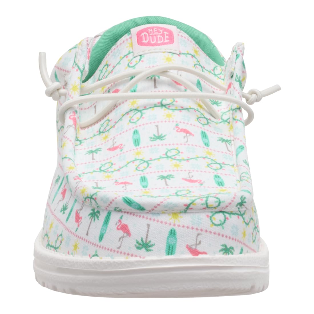 HEYDUDE Wally Beachmas White/Multi 11, Men’s Shoes, Slip-on Loafers, Comfortable & Light-Weight