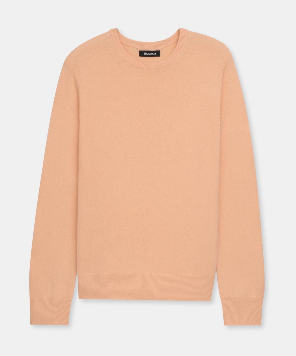 NAADAM The Original Cashmere Crewneck Sweater,Apricot,XL