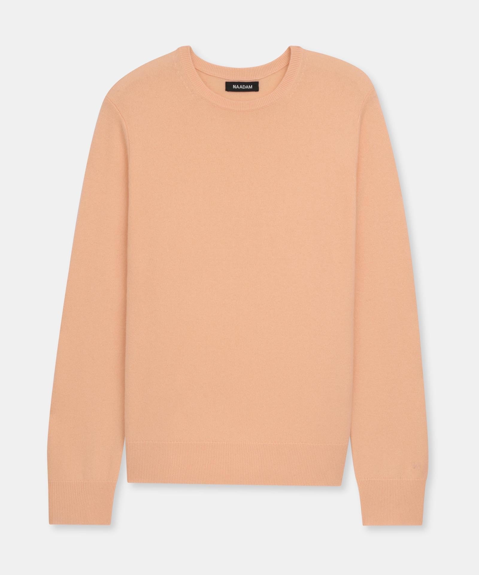 NAADAM The Original Cashmere Crewneck Sweater,Apricot,XL