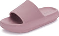 BRONAX Pillow Slippers for Women and Men | House Slides Shower Sandals | Cushioned Thick Sole 40-41 Blush