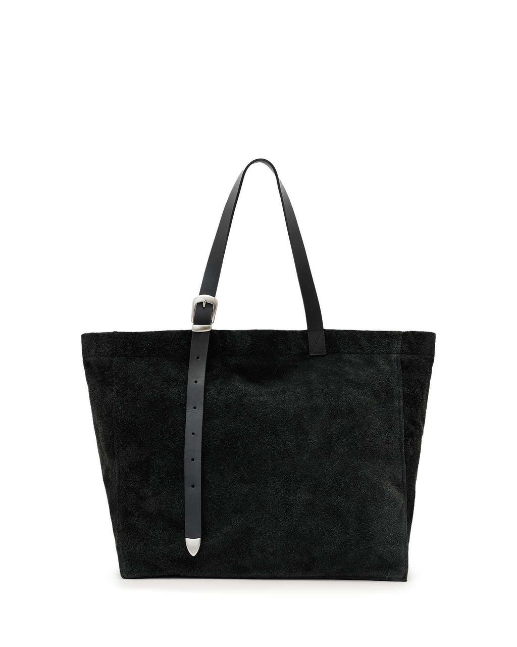 AllSaints Haven Suede Tote Black One Size