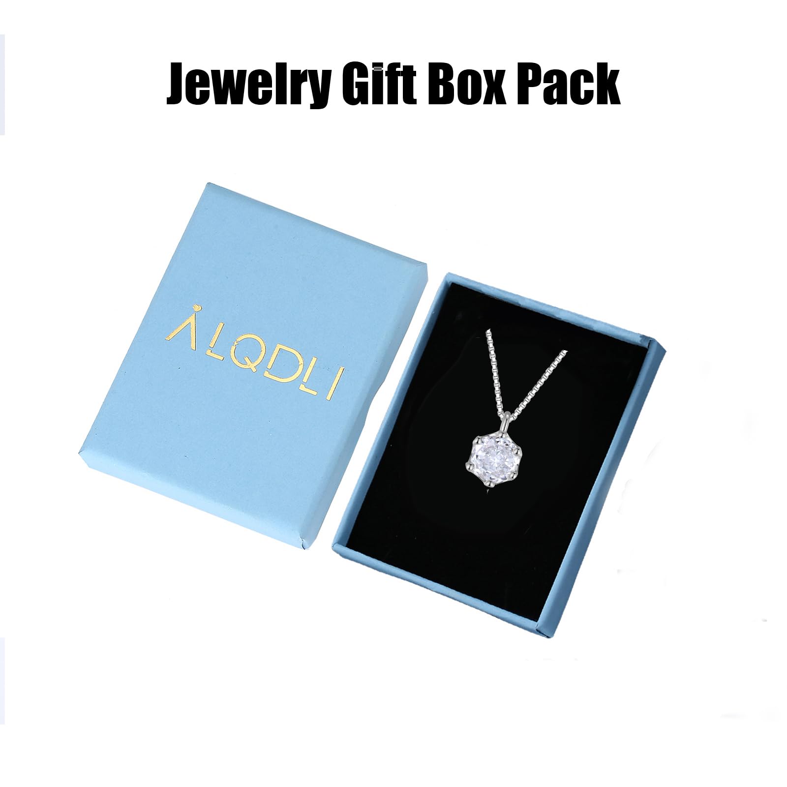 ALQDLI 925 Sterling Silver Necklaces for Women, 2Ct Round Cut 8MM Yellow CZ 5A Cubic Zirconia Pendant 18"+2" Perfect Jewelry Gifts for Christmas Birthday Mothers Day