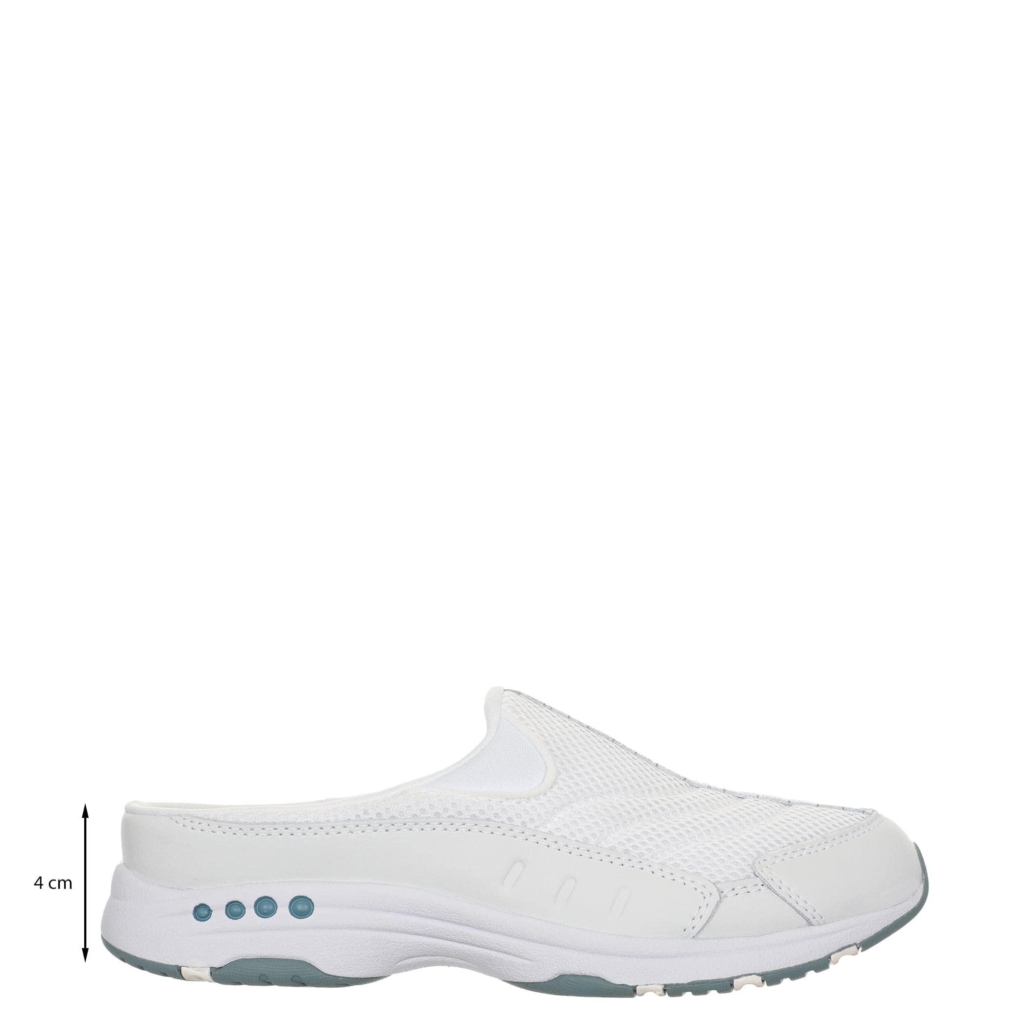 Easy Spirit Traveltime Women's Slip On, 7 B(M) US, White-Light Blue