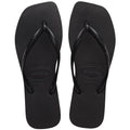 Havaianas Women Slim Square Sandal - Classic Square Toe Sandals - Black, 9/10 W