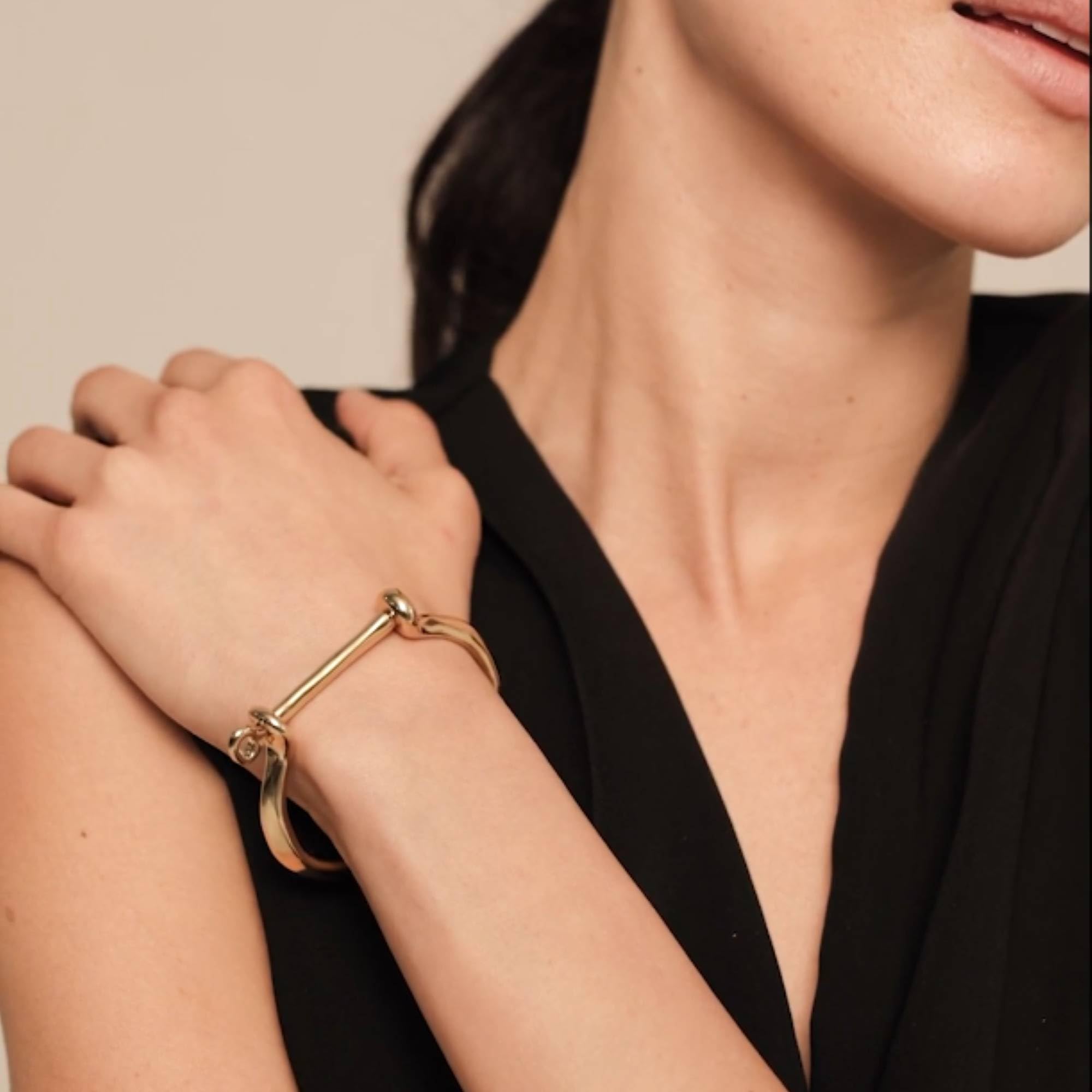 Uno de 50 SHACKLED Bracelet Handcrafted in Spain (18K Gold-Plated, 7, Inches, 7, Inches)