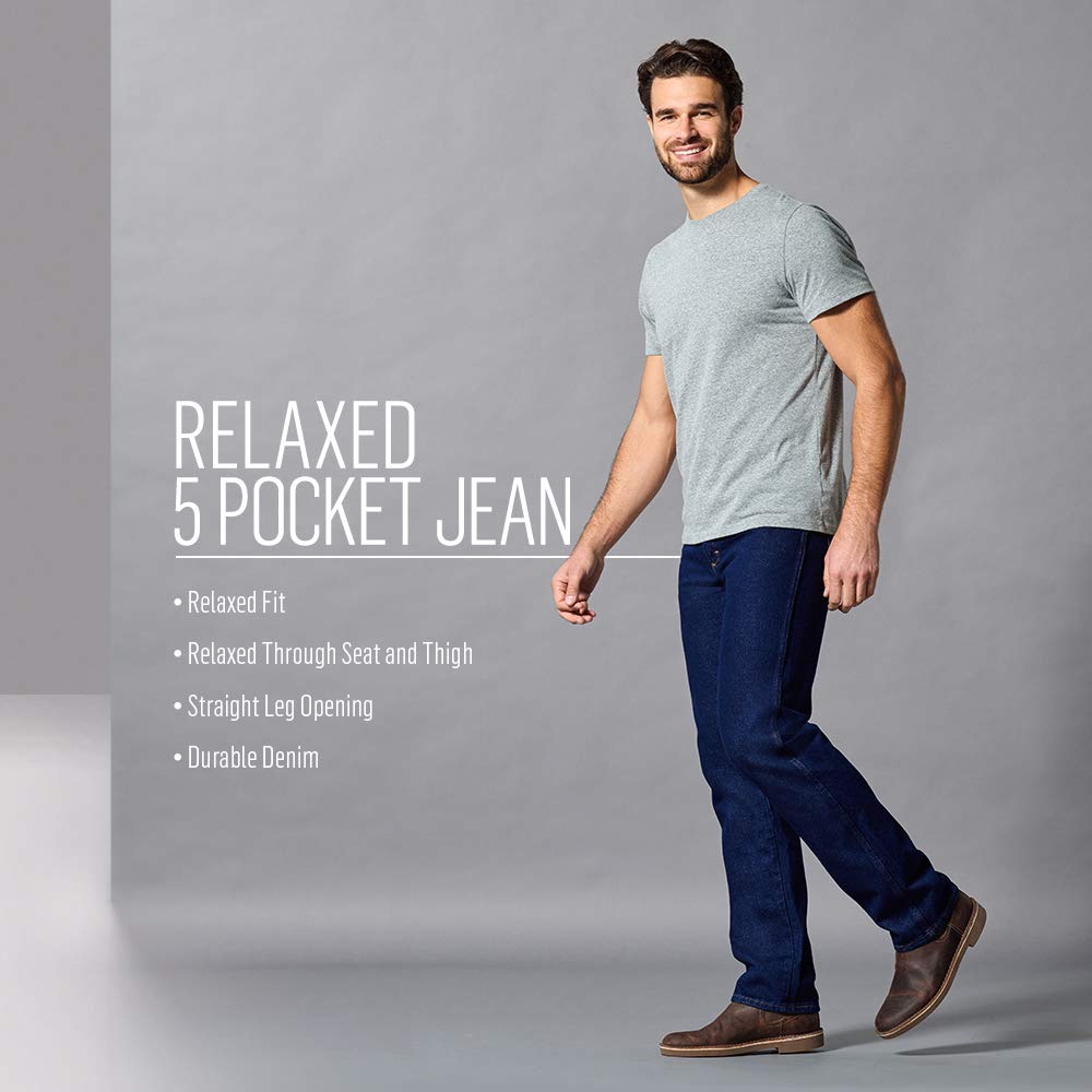 Classic Relaxed Fit, Black, 42W x 34L