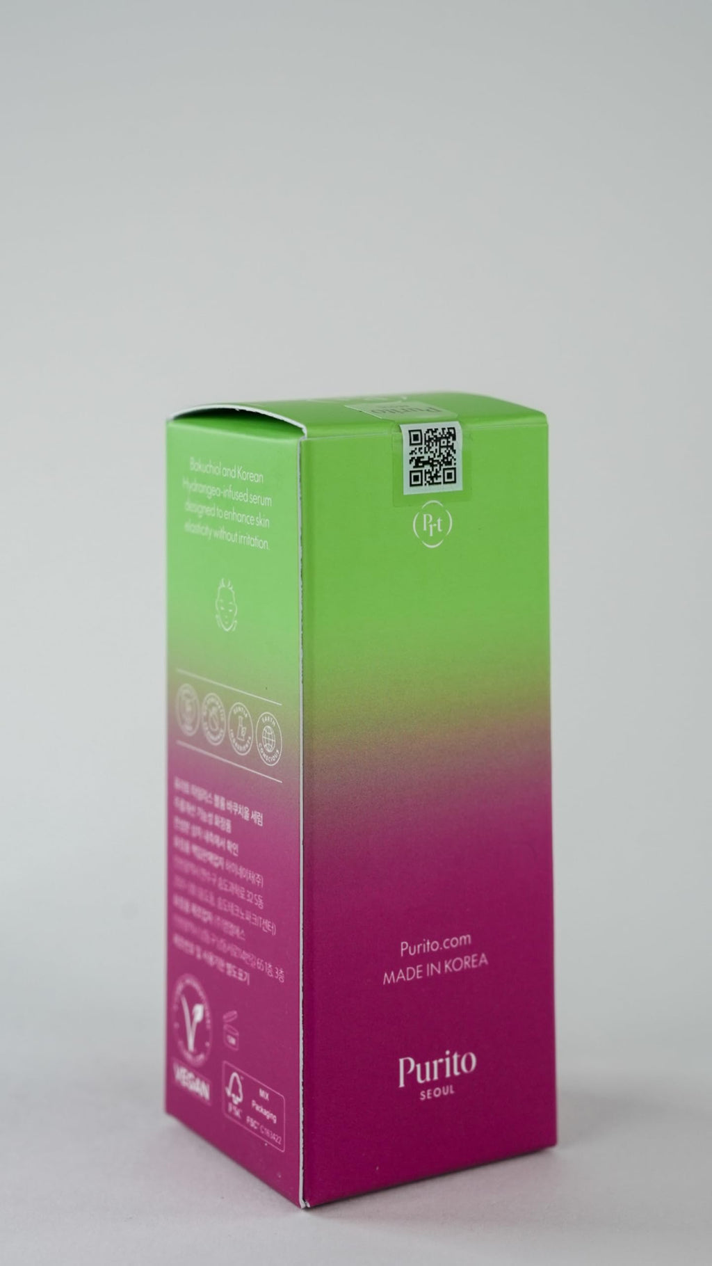 PURITO SEOUL Timeless Bloom Bakuchiol Serum, Korean Jeju Hydrangea, for Sensitive Skin, Ampoule, Fine Line Reduction, Anti Aging Facial Serum for face, K-Beauty, 30ml 1fl.oz