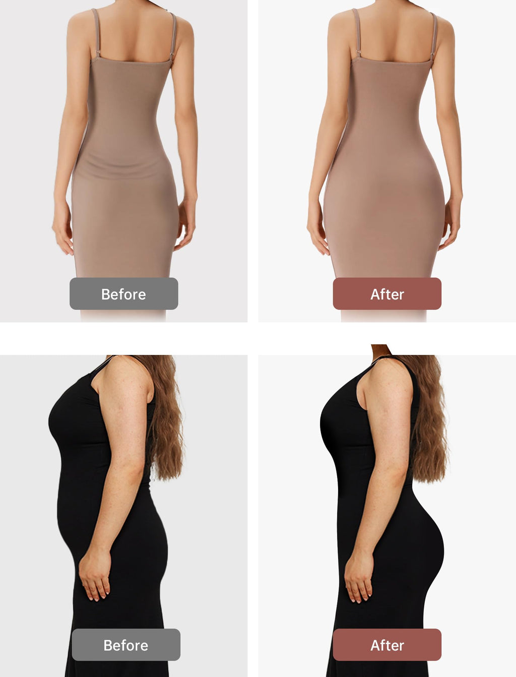 OEAK Tummy Control Shapewear for Women Seamless Girdle High Waisted Body Shaper Underwear Panty Smooth Under Dress Shapewear Nude Shorts M
