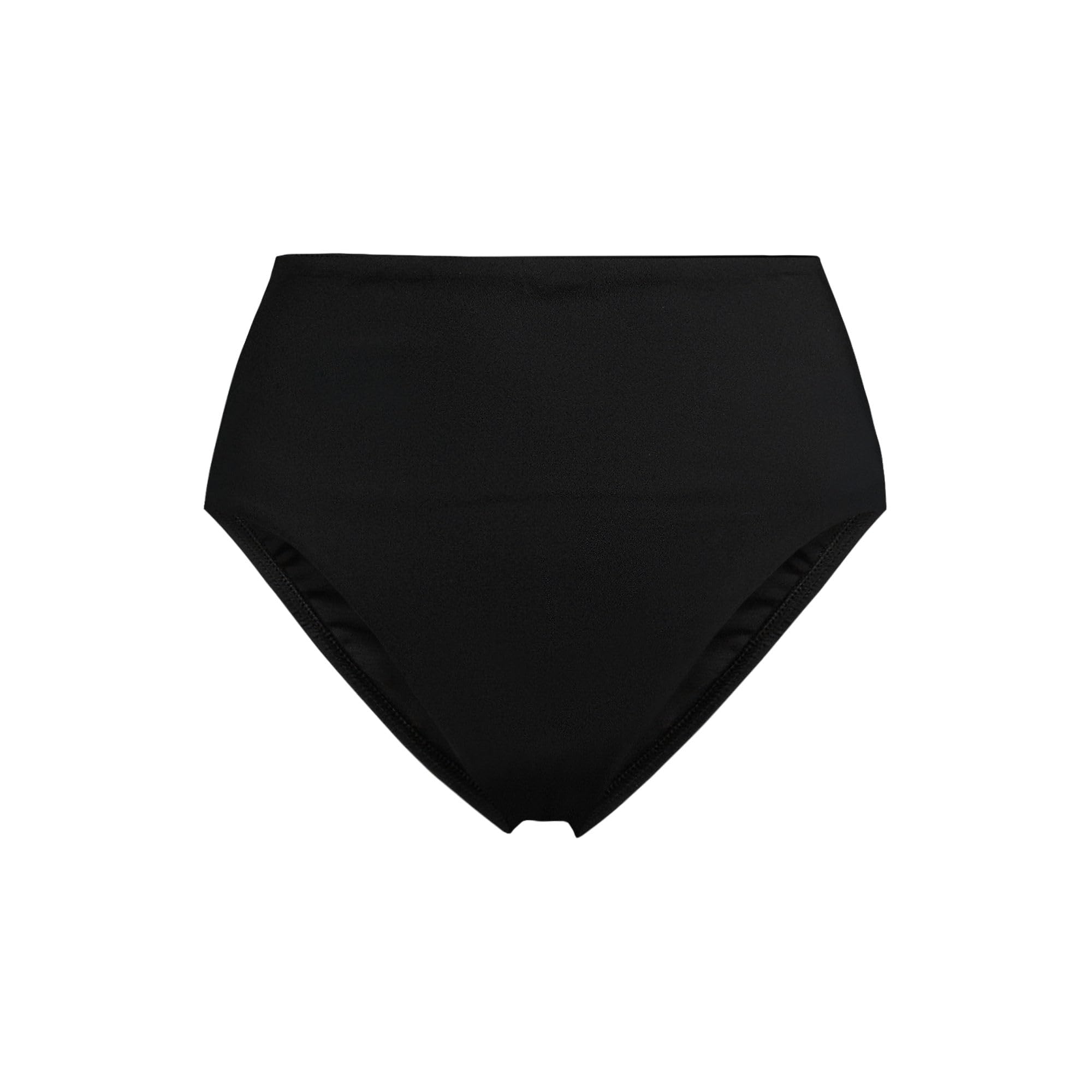 Lands' End Women's Cheeky High Waisted Bikini Bottoms 2 Black
