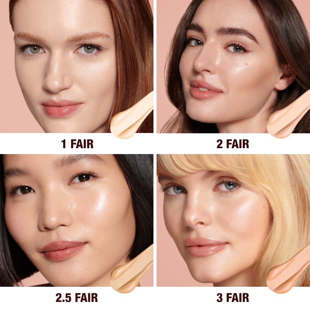 Charlotte Tilbury Hollywood Flawless Filter - Multi‑Use Makeup Primer, Complexion Booster & Illuminating Liquid Highlighter with Sheer Coverage - Smooths & Blurs Skin - 2 Fair