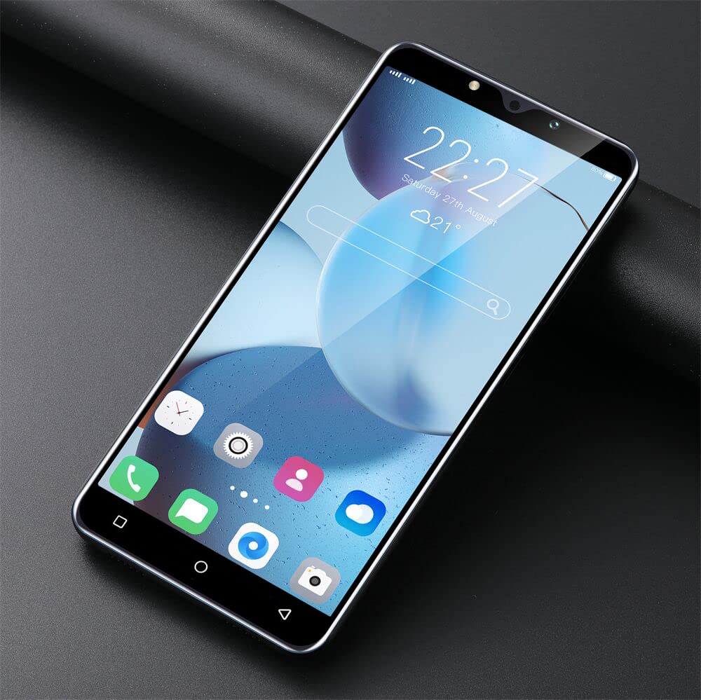 LatsYrs 5.0 Inch HD Display, Dual SIM 3G/2G Cheap Mobile Phone, 16GB ROM【Expandable up to 128GB】, Android 9.0, WiFi/Bluetooth/Face Unlocked Phone (Blue)