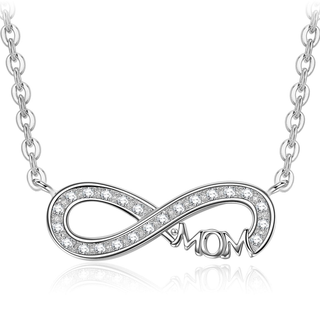 Kate Lynn Endless Love Infinity Necklace for Mom, Women Jewelry, Birthday Gifts Mothers Day Gifts for Mom Christmas Gift