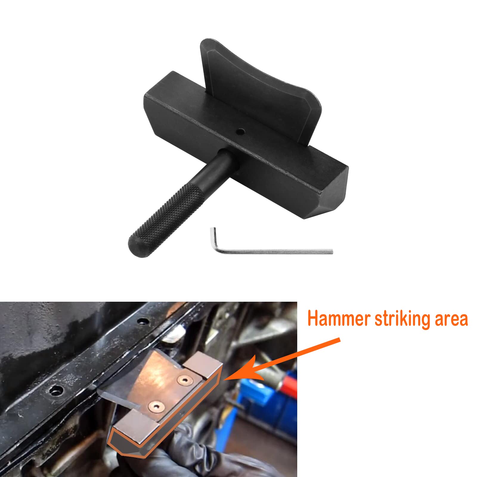 Mejiao Oil Pan Separator Tool with Hex Wrench Fit for Benz/BMW Car Engine Repair Tool Transmissions Oil Pan Separator