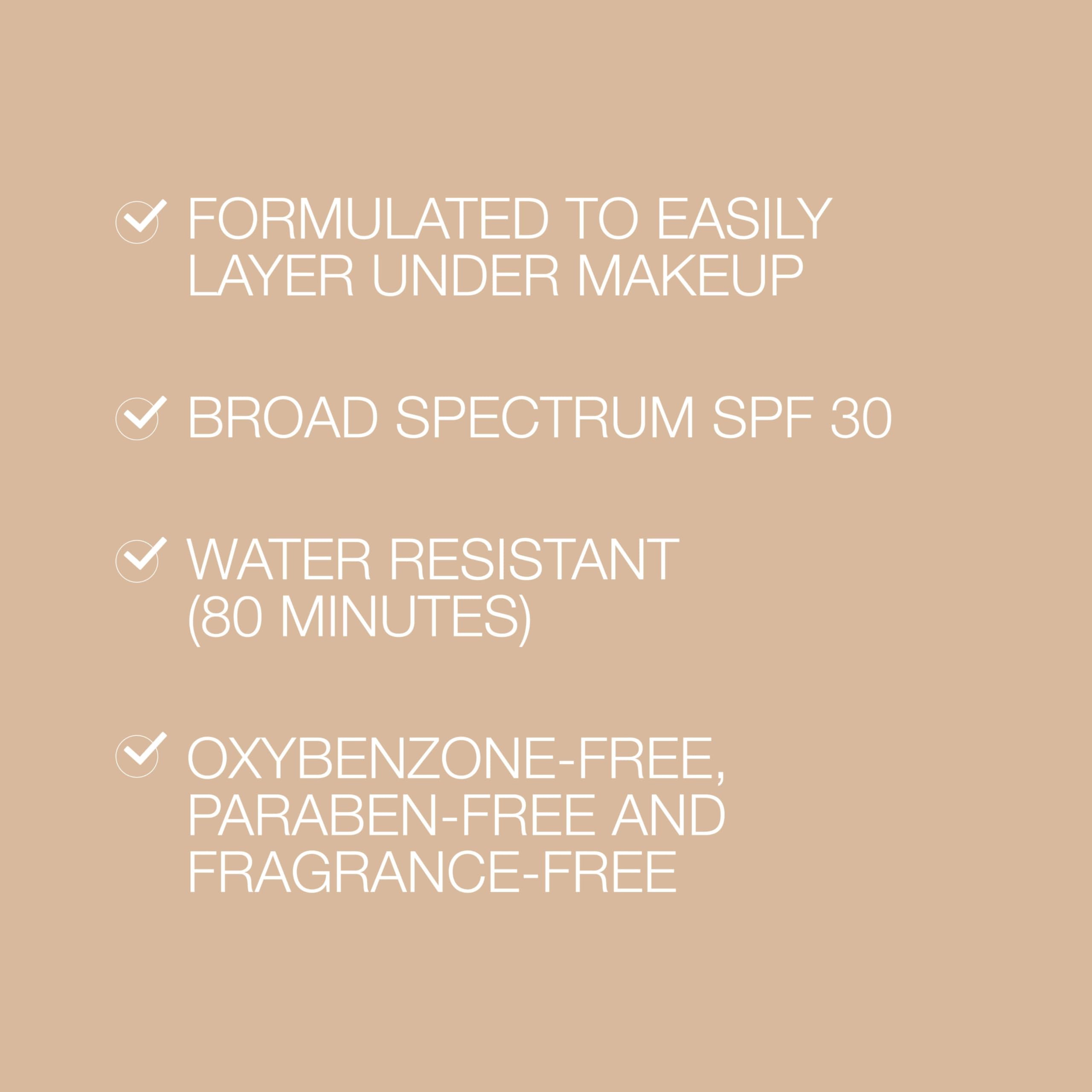 Neutrogena Purescreen+ Mineral UV Tint Face Liquid Tinted Sunscreen - with 100% Mineral Actives & Vitamin E, Enhances Natural Tone, Water Resistant, Broad Spectrum SPF 30, 1.1 fl oz